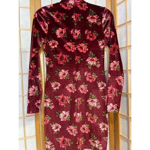 Forever 21 S Crushed Velvet Floral Dress - Picture 6 of 13